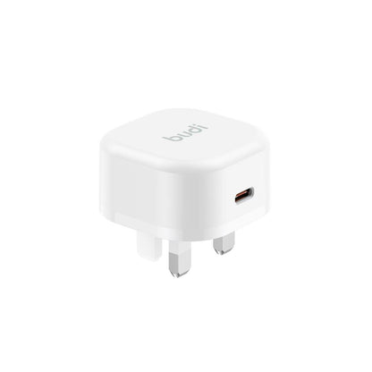 Budi Type C Compact Home Fast Charge UK Plug PD 20W Budi FoneFunShop