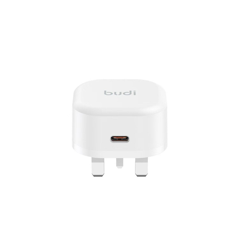 Budi Type C Compact Home Fast Charge UK Plug PD 20W Budi FoneFunShop