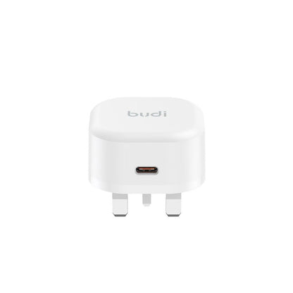 Budi Type C Compact Home Fast Charge UK Plug PD 20W Budi FoneFunShop