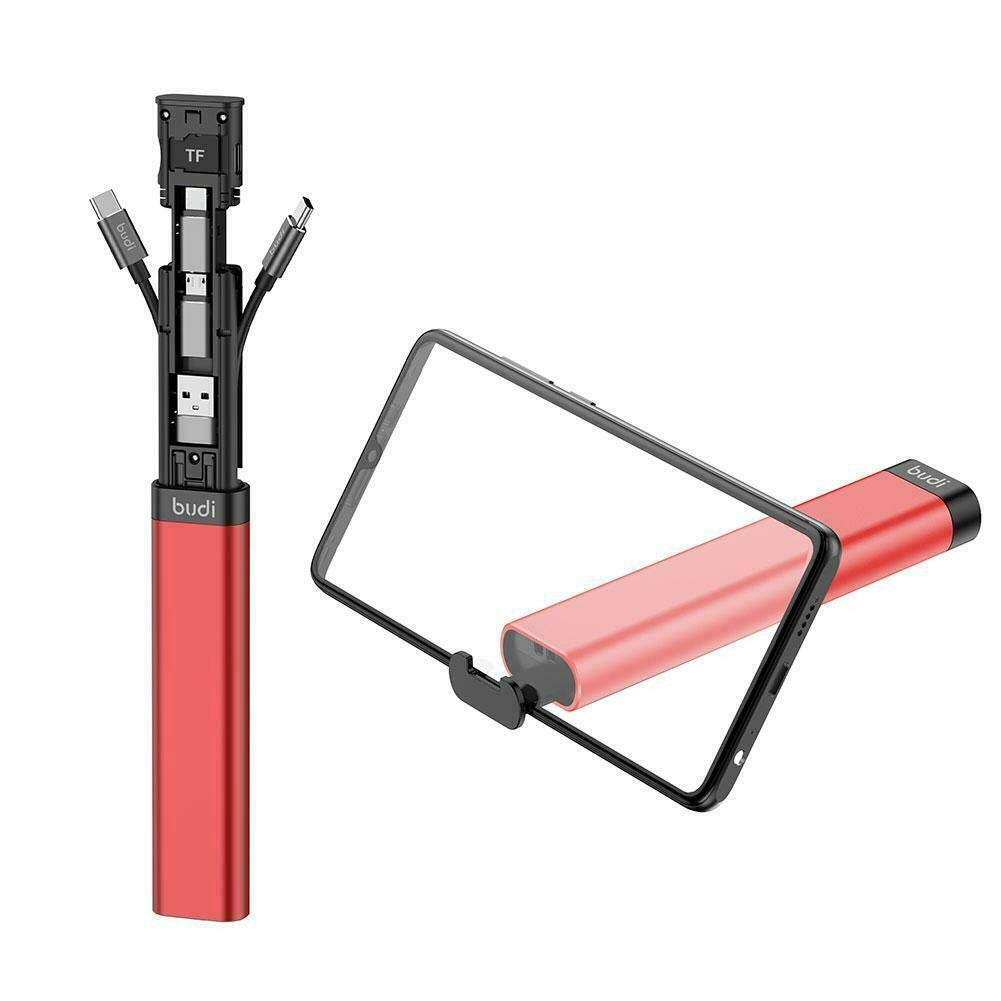 Multi Universal Charging Cable Stick for Travel in Red (Pack of 2) Cable FoneFunShop