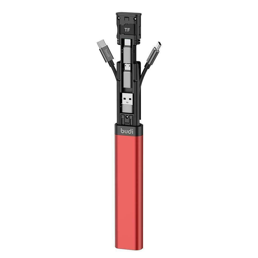 Multi Universal Charging Cable Stick for Travel in Red (Pack of 2) Cable FoneFunShop