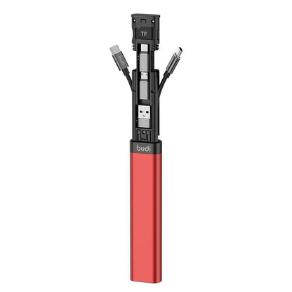Multi Universal Charging Cable Stick for Travel in Red (Pack of 2) Cable FoneFunShop