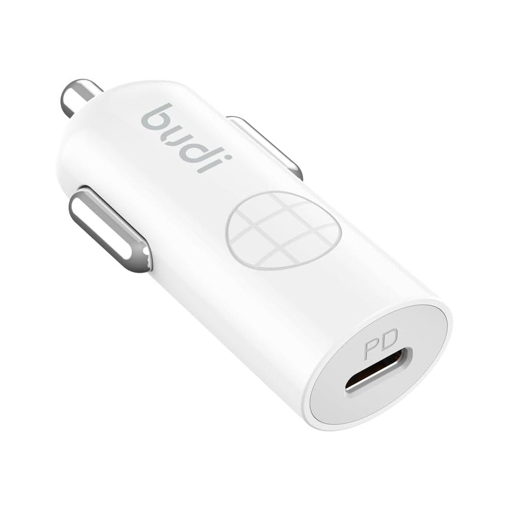 Budi Mini Fast Car Charger PD 33W with 1.2m USB-C to USB-C Cable Budi FoneFunShop
