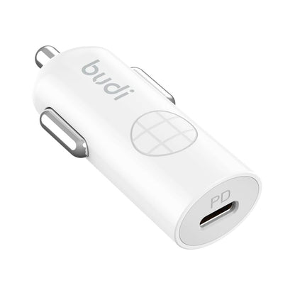 Budi Mini Fast Car Charger PD 33W with 1.2m USB-C to USB-C Cable Budi FoneFunShop
