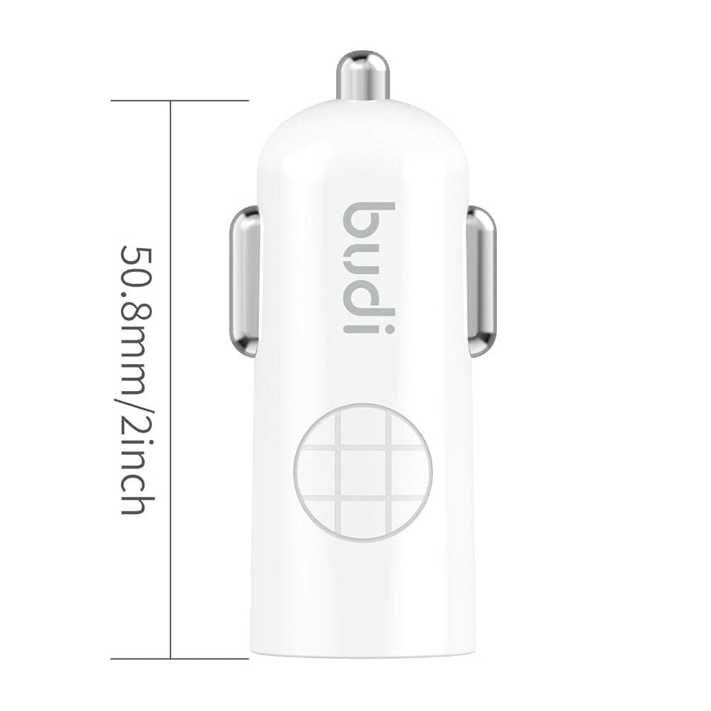 Budi Mini Fast Car Charger PD 33W with 1.2m USB-C to USB-C Cable Budi FoneFunShop