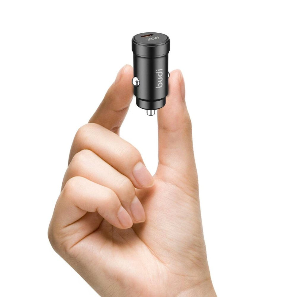 Budi Mini Car Charger PD 33W Fast Charger with USB-C Port Compact Design car FoneFunShop