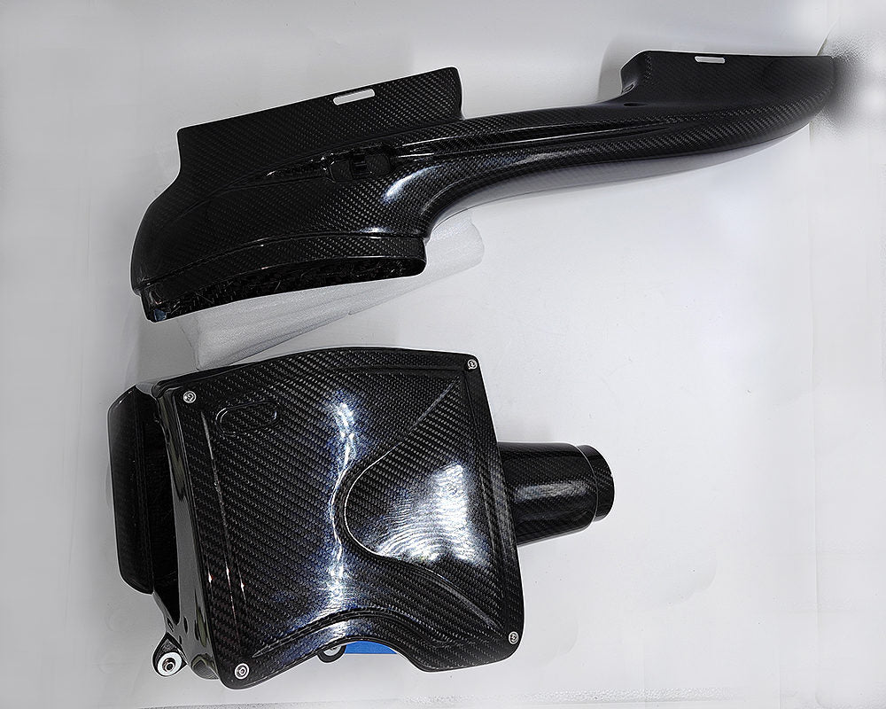 Carbon Fiber Air Box Filter with Twin Air Ducts for Mercedes-Benz CLA Car Tornado Tuning