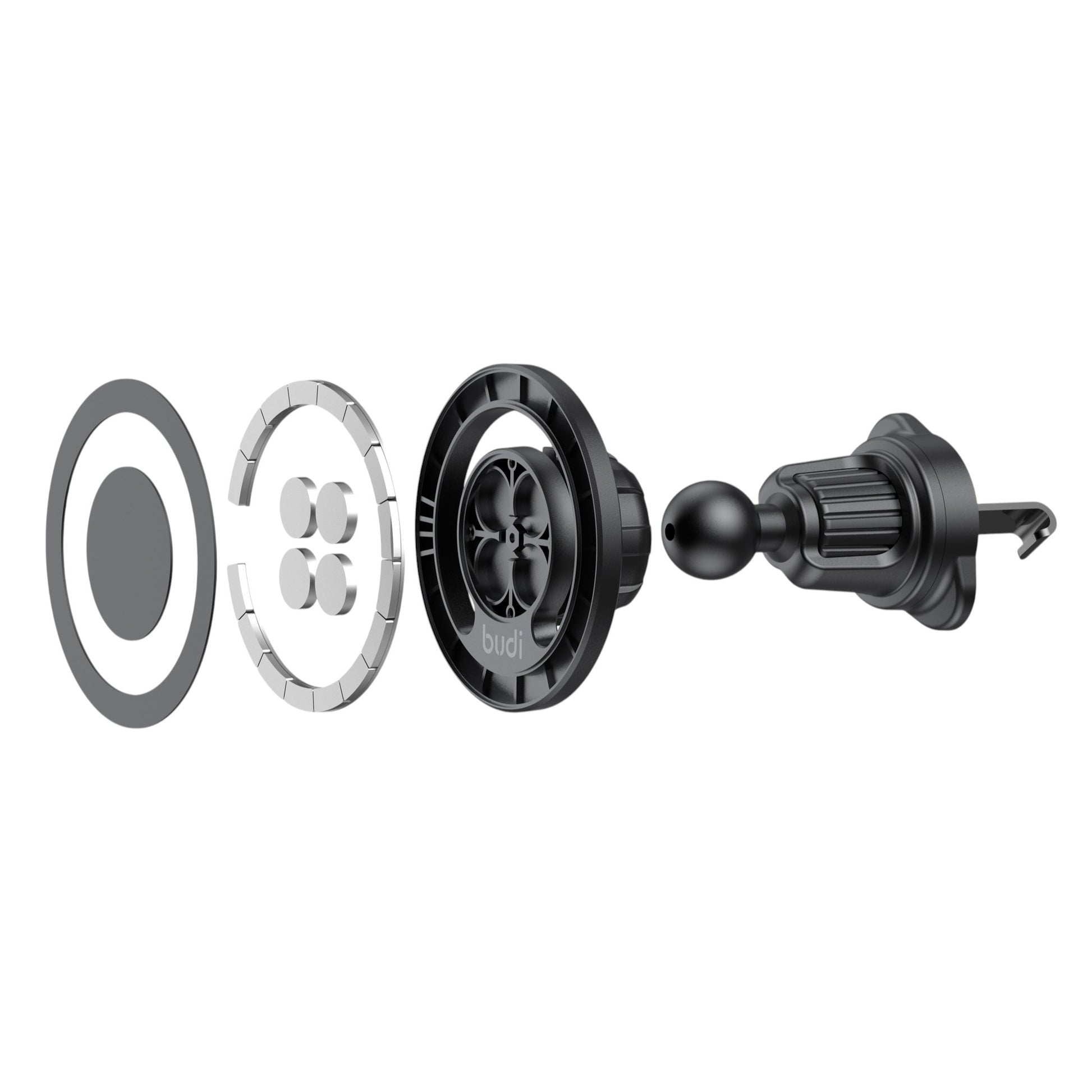 Budi 2 in 1 Magnetic Universal Car Mount Budi FoneFunShop