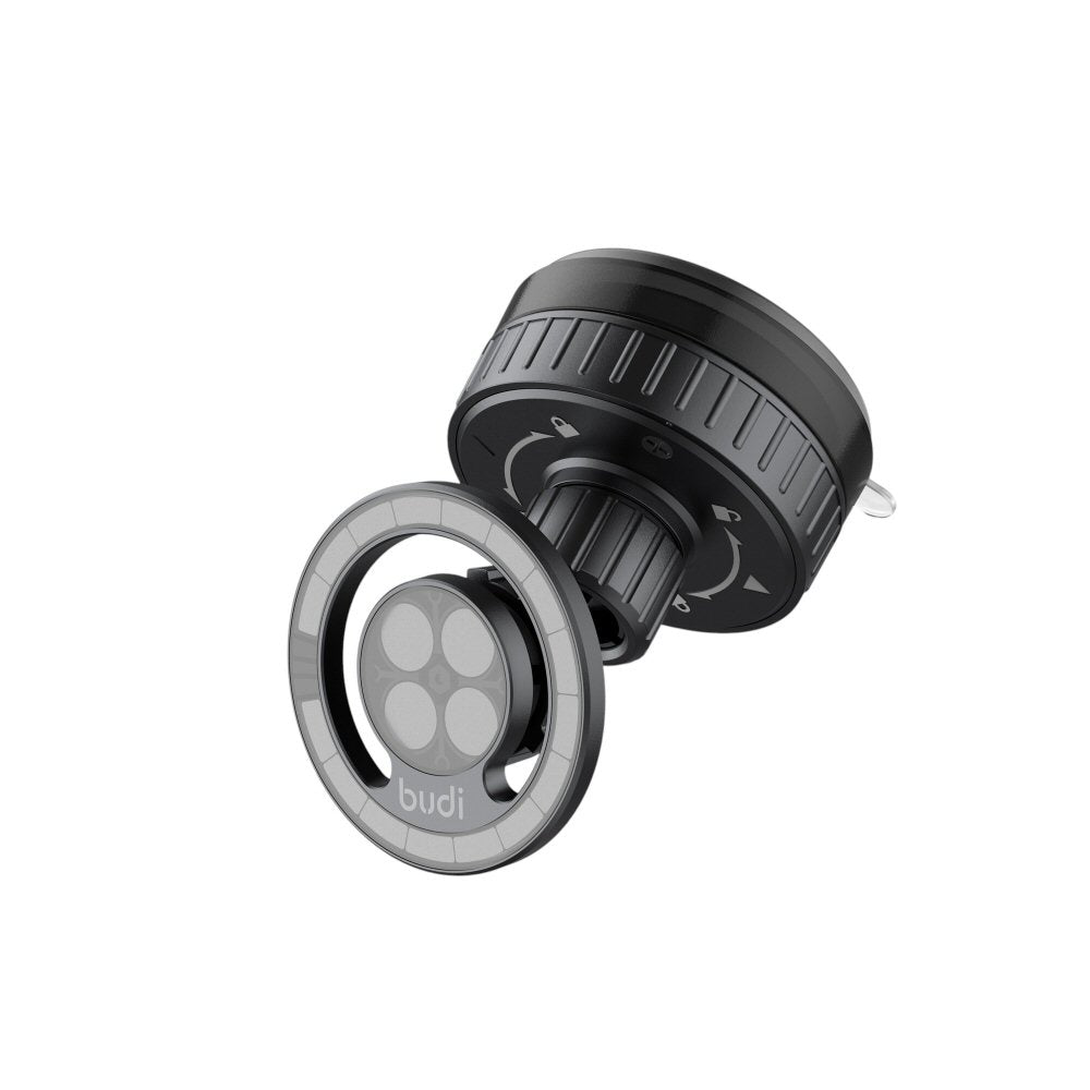 Budi 2 in 1 Magnetic Universal Car Mount Rotation Base Budi FoneFunShop