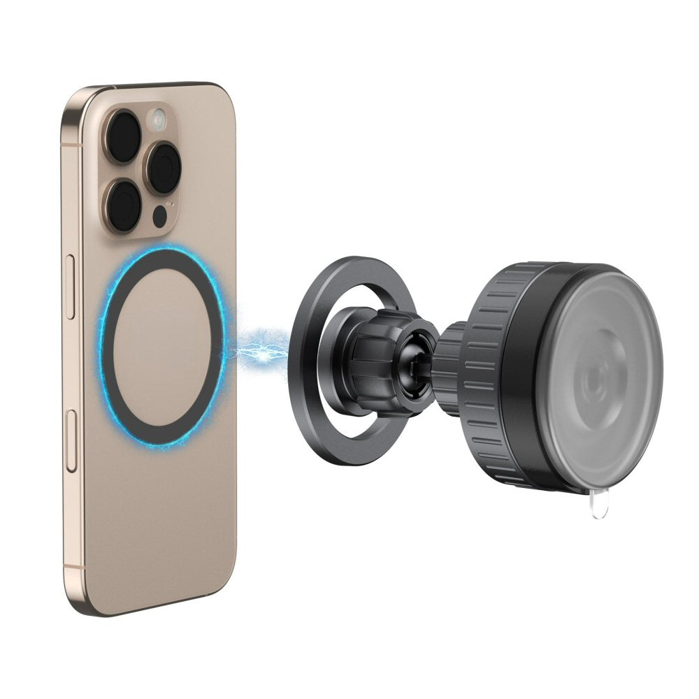 Budi 2 in 1 Magnetic Universal Car Mount Rotation Base Budi FoneFunShop