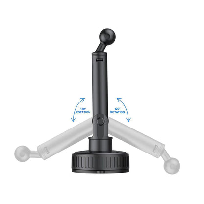 Budi Mechanical Clamping Universal Phone Holder - Easy Control 840 Degrees Triple Rotation Budi FoneFunShop