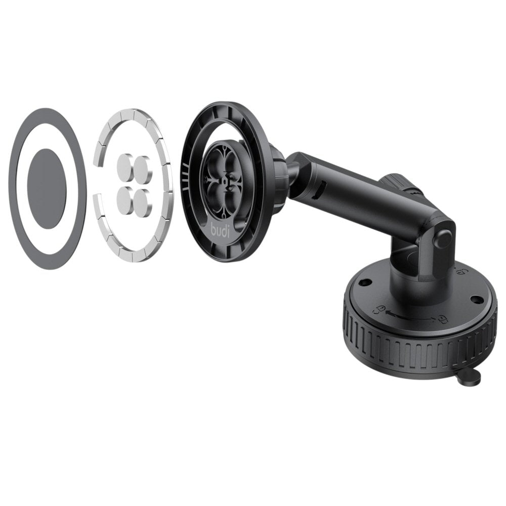 Budi 2 in 1 Magnetic Universal Telescopic Car Phone Holder Budi FoneFunShop