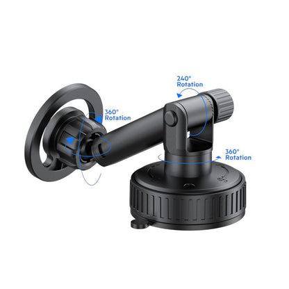 Budi 2 in 1 Magnetic Universal Telescopic Car Phone Holder Budi FoneFunShop