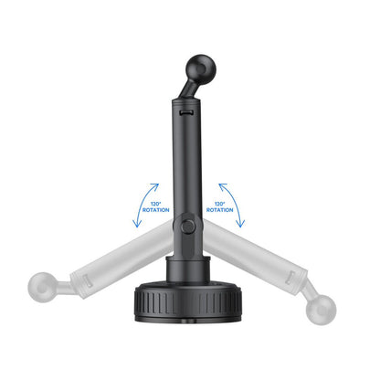 Budi 2 in 1 Magnetic Universal Telescopic Car Phone Holder Budi FoneFunShop