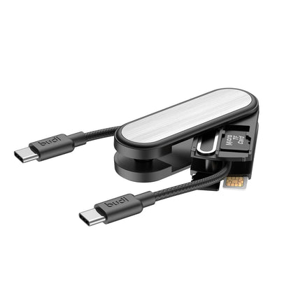 Budi Type-C to Type-C Charge / Sync Cable Portable Keychain 65W Cable FoneFunShop