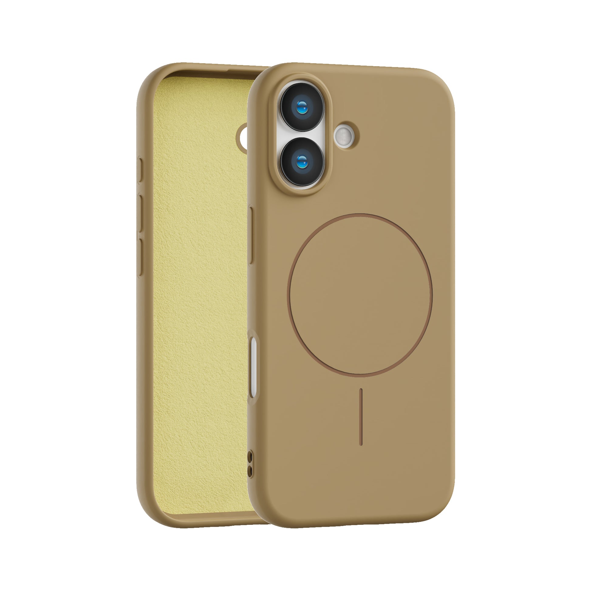 Magnetic Case for iPhone 17 - Compatible with MagSafe - Shockproof Beige Case Cover FoneFunShop