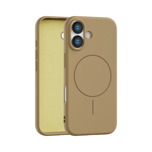 Magnetic Case for iPhone 17 - Compatible with MagSafe - Shockproof Beige Case Cover FoneFunShop