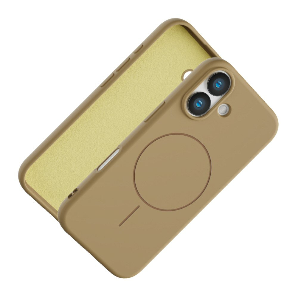 Magnetic Case for iPhone 17 - Compatible with MagSafe - Shockproof Beige Case Cover FoneFunShop