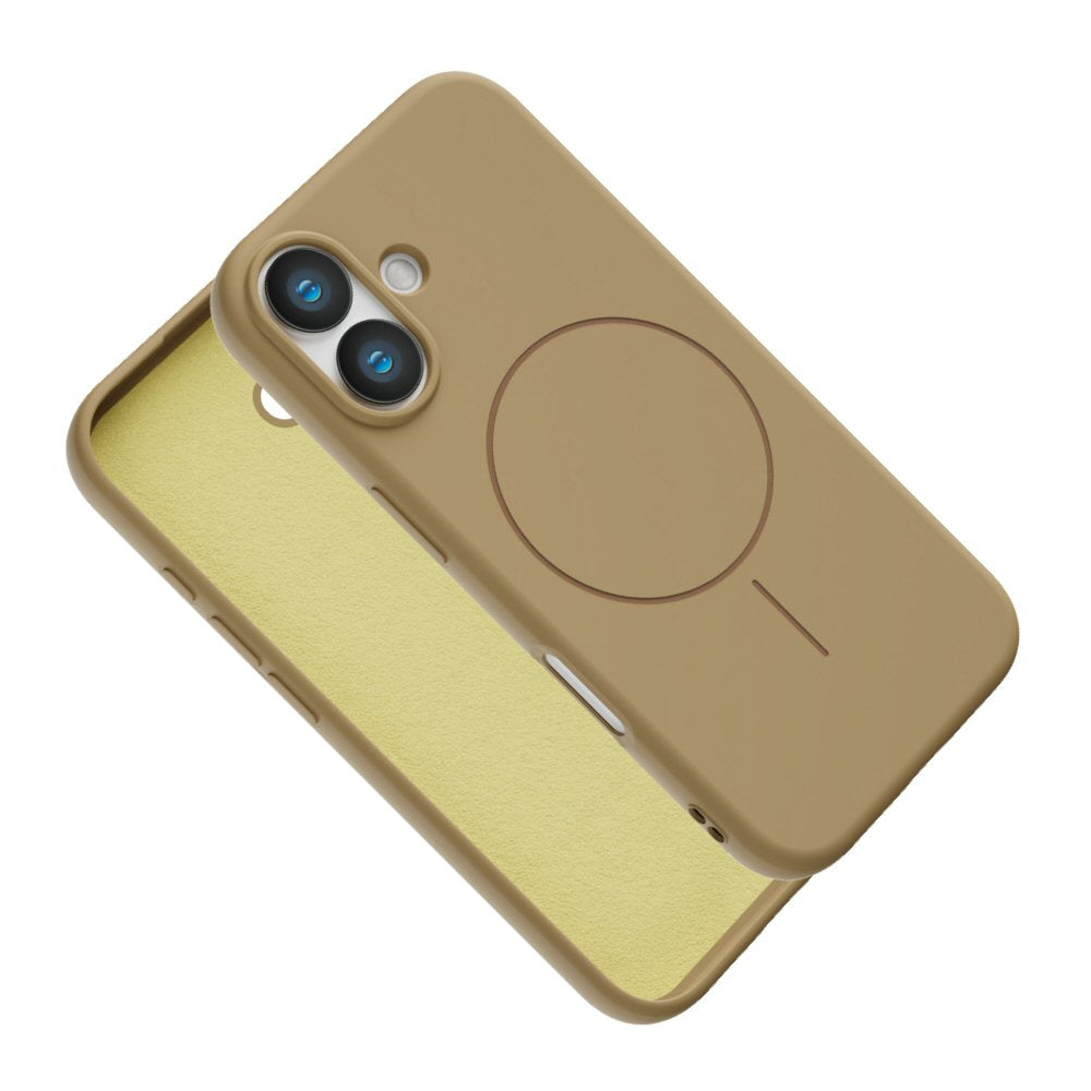Magnetic Case for iPhone 17 - Compatible with MagSafe - Shockproof Beige Case Cover FoneFunShop