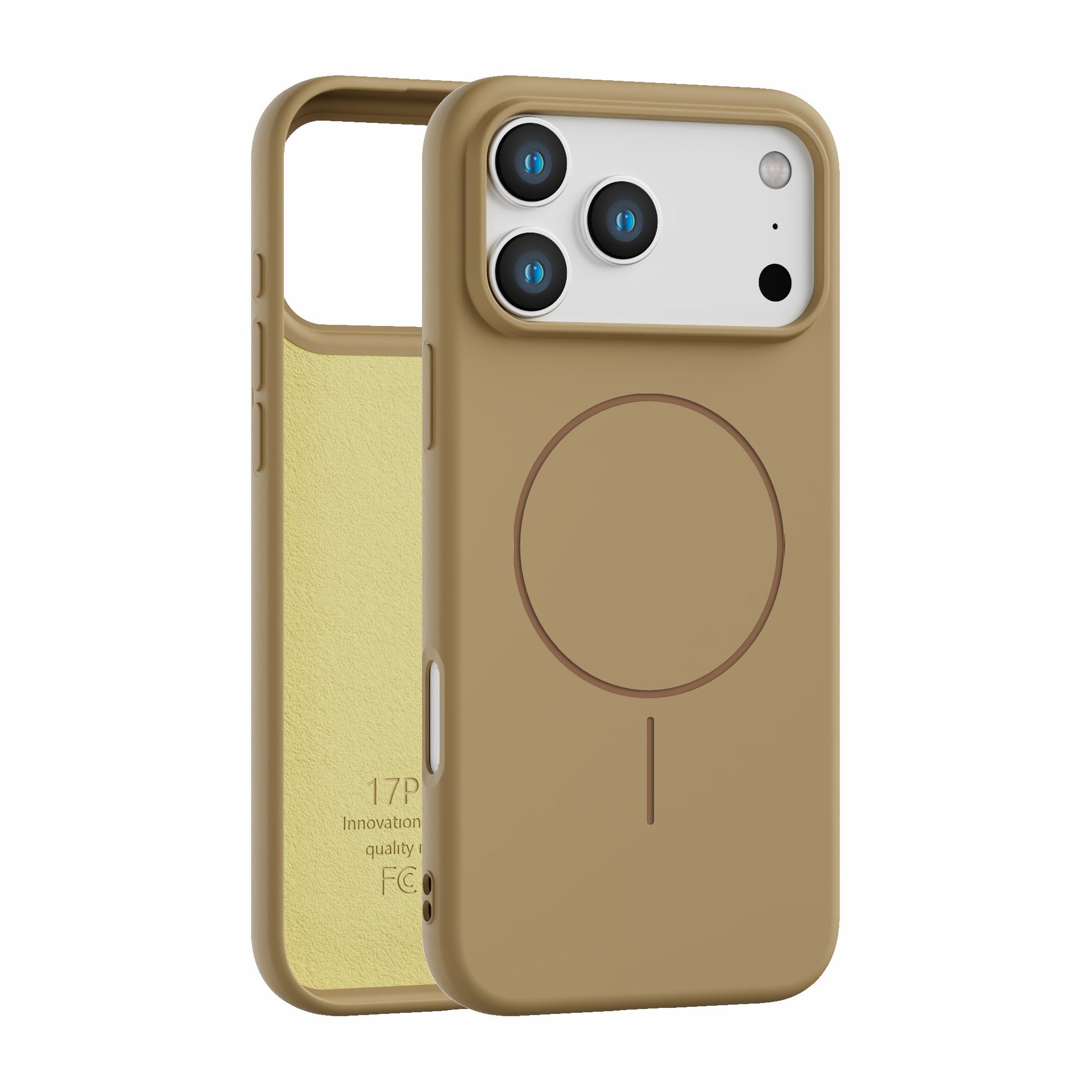 Magnetic Case for iPhone 17 Pro - Compatible with MagSafe - Shockproof Beige Case Cover FoneFunShop
