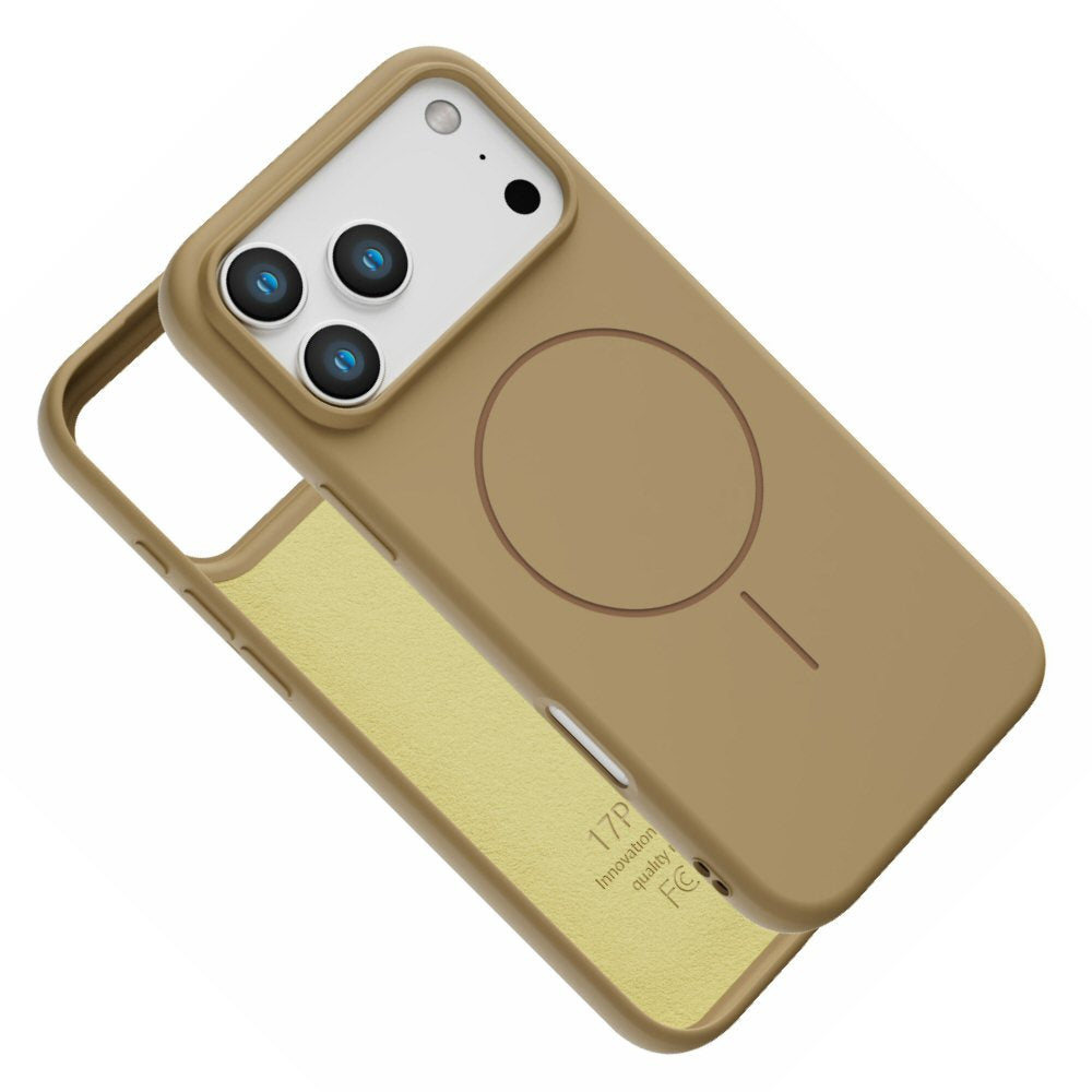 Magnetic Case for iPhone 17 Pro - Compatible with MagSafe - Shockproof Beige Case Cover FoneFunShop