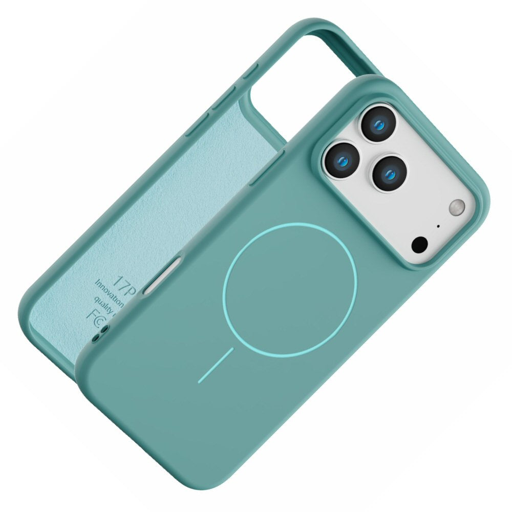 Magnetic Case for iPhone 17 Pro - Compatible with MagSafe - Shockproof Green Case Cover FoneFunShop