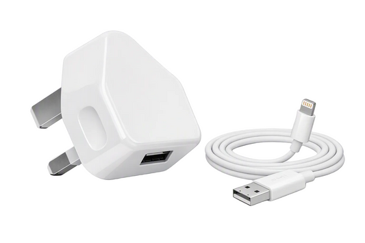 Budi Home Charger 2A With 8Pin Cable White Charger Budi