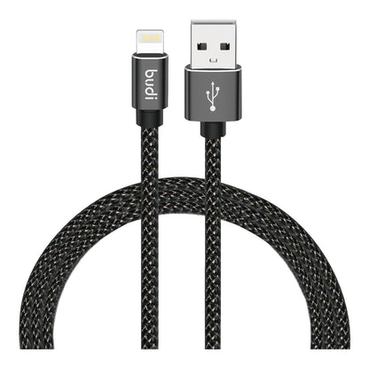 Budi USB-A To 8Pin Cable For iPhone 3M Black Cable Budi