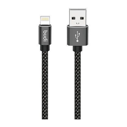 Budi USB-A To 8Pin Cable For iPhone 3M Black Cable Budi