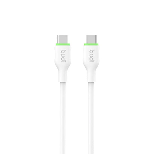 Budi 3M PD65W Cable White USB-C To USB-C Cable FoneFunShop