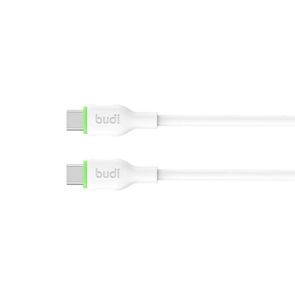 Budi 3M PD65W Cable White USB-C To USB-C Cable FoneFunShop