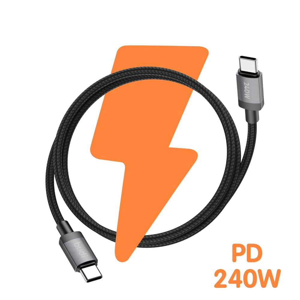 Budi 1.5M PD240W USB-C to USB-C Fast Charging Cable Cable FoneFunShop