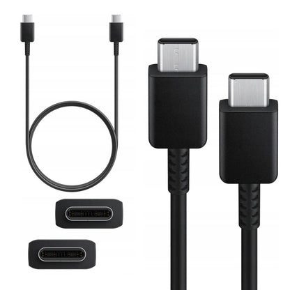 Samsung Super Fast Charging 1m USB-C to USB-C Cable Black EP-DA705BBE Cable FoneFunShop