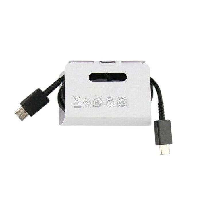 Samsung Super Fast Charging 1m USB-C to USB-C Cable Black EP-DA705BBE Cable FoneFunShop