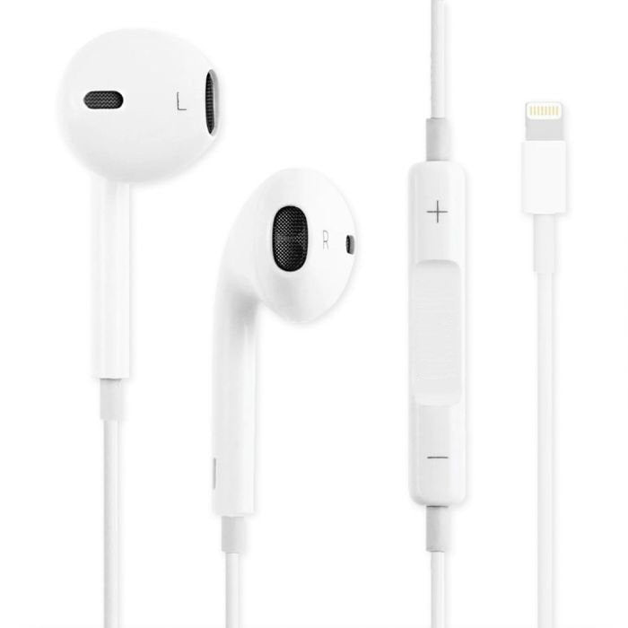 Budi Earphones For iPhone 5 to 14 True Sound 1.2M Cable 8Pin - White Cable FoneFunShop