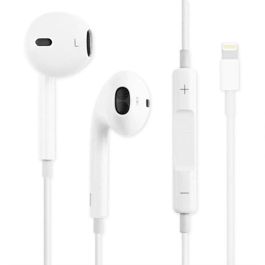Budi Earphones For iPhone 5 to 14 True Sound 1.2M Cable 8Pin - White Cable FoneFunShop