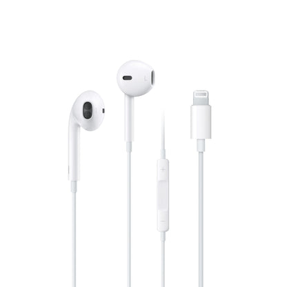 Budi Earphones For iPhone 5 to 14 True Sound 1.2M Cable 8Pin - White Cable FoneFunShop