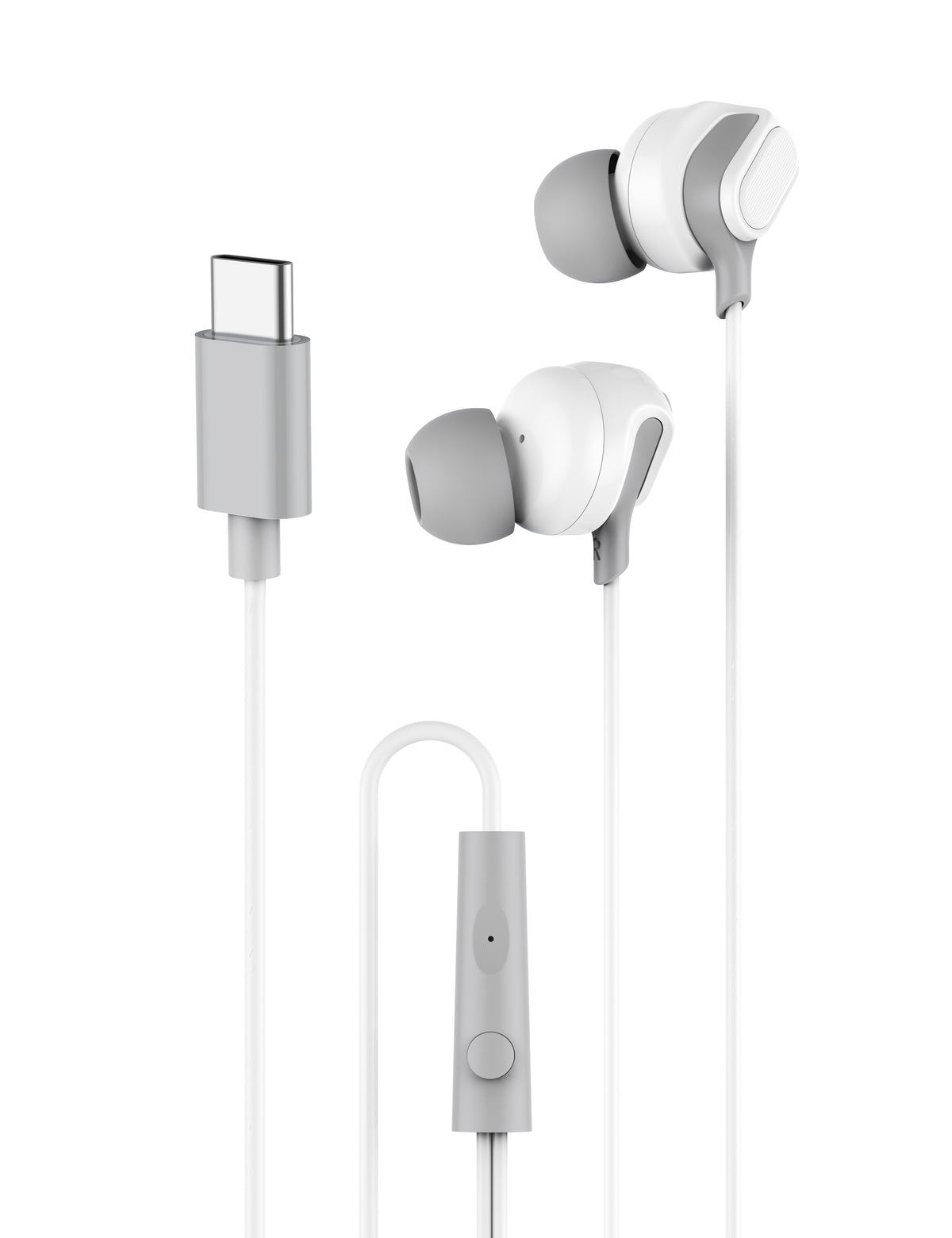 Budi EP39T USB-C Wired Earphones with Mic Sweatproof Ear Tips Earphones FoneFunShop