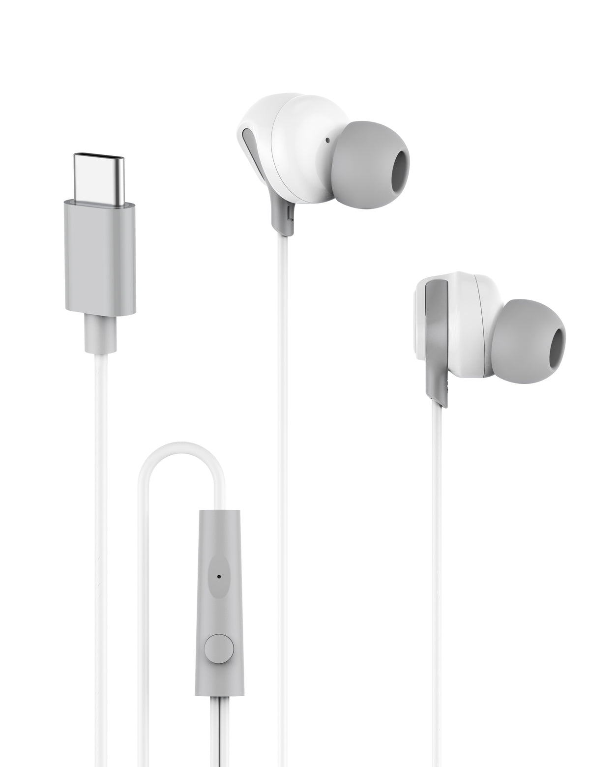 Budi EP39T USB-C Wired Earphones with Mic Sweatproof Ear Tips Earphones FoneFunShop