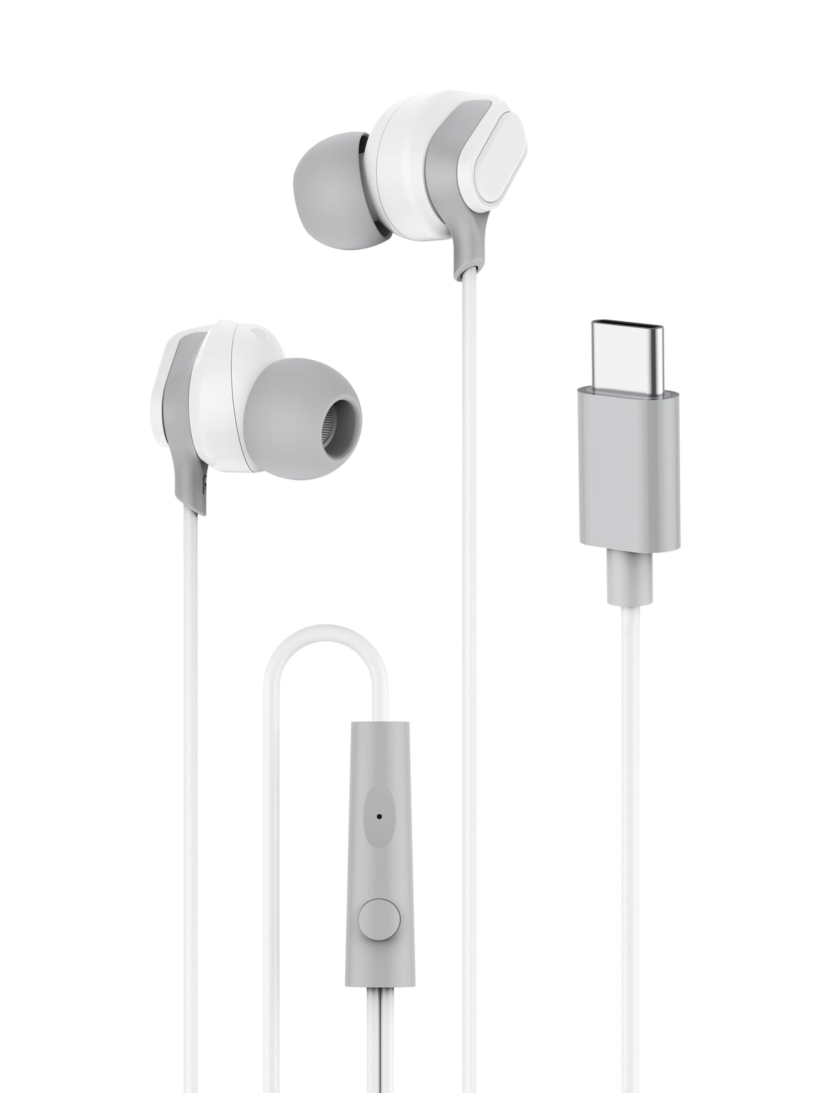 Budi EP39T USB-C Wired Earphones with Mic Sweatproof Ear Tips Earphones FoneFunShop