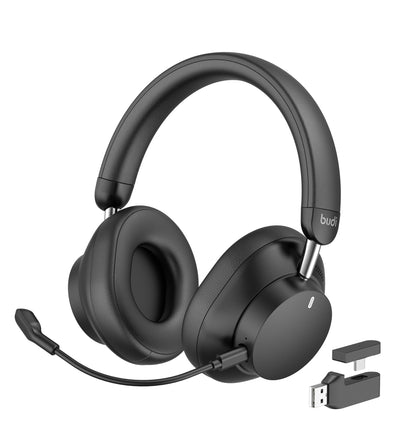 Budi Wireless Gaming Headset 2.4G Bluetooth Wired 40mm Drivers 33H Headset FoneFunShop