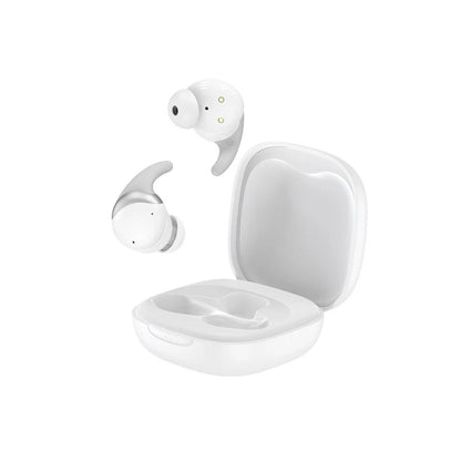 Budi Wireless Stereo Earphone With TWS Noise Cancelling in White Earphones FoneFunShop