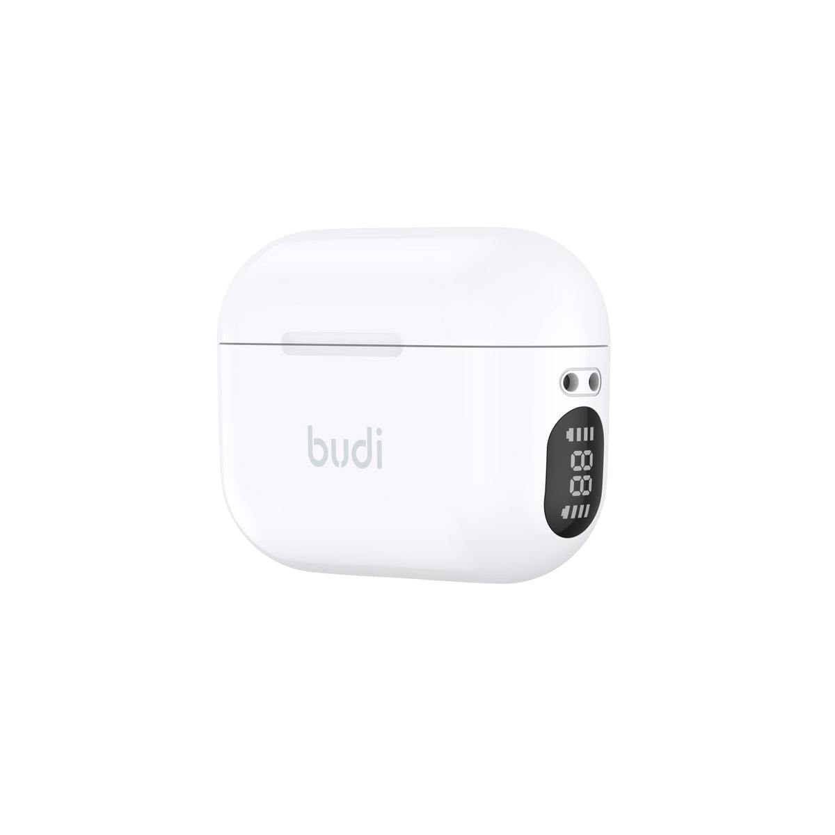 Budi TWS True Wireless Earphone Powerful Base in White Earphones FoneFunShop