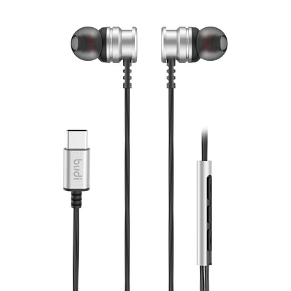 Budi EP78TB USB-C Metal Earphones True Sound with Mic 1.2M Earphones FoneFunShop