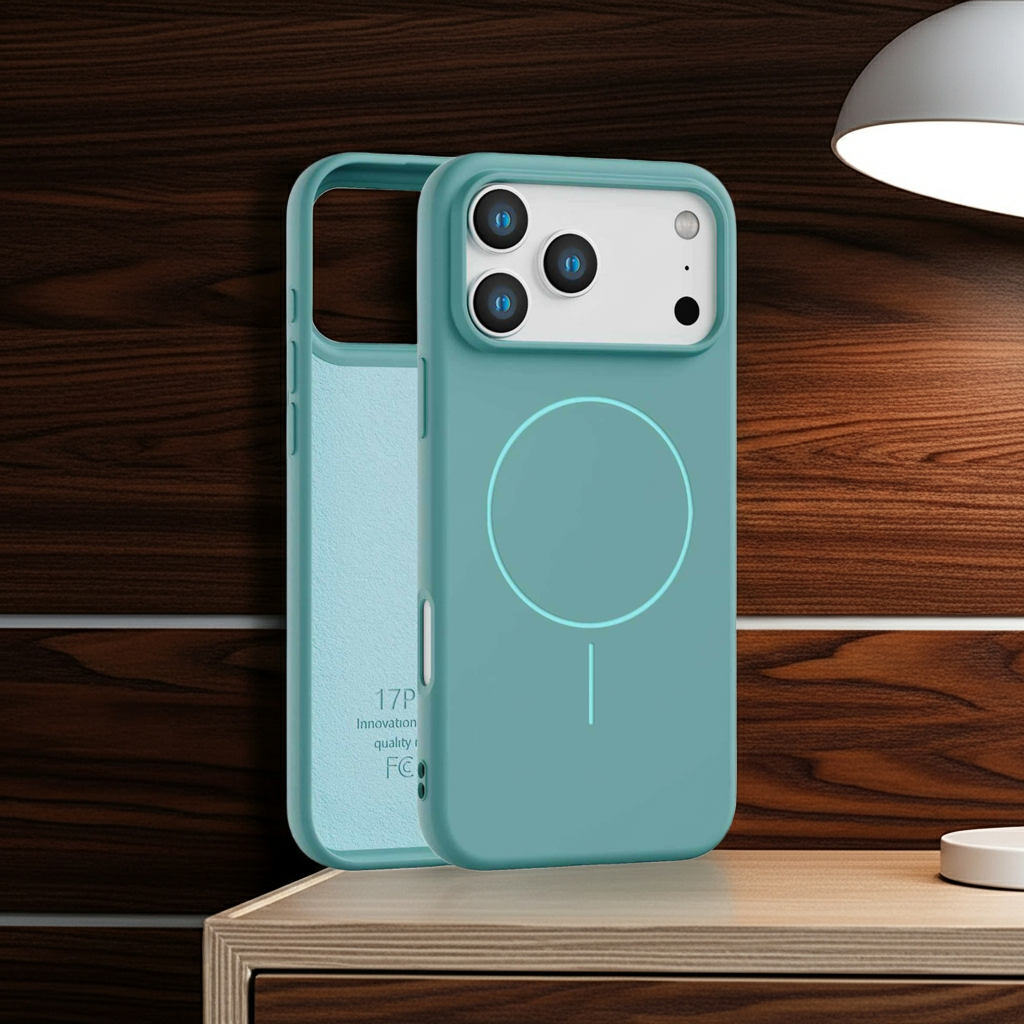 Magnetic Case for iPhone 17 Pro Max - Compatible with MagSafe - Shockproof Green Case Cover FoneFunShop