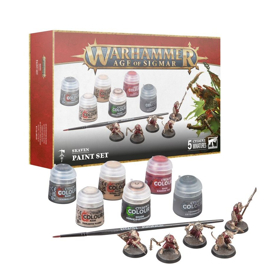 Warhammer Age Of Sigmar: Skaven Paint Set (60-09) Age of Sigmar FoneFunShop