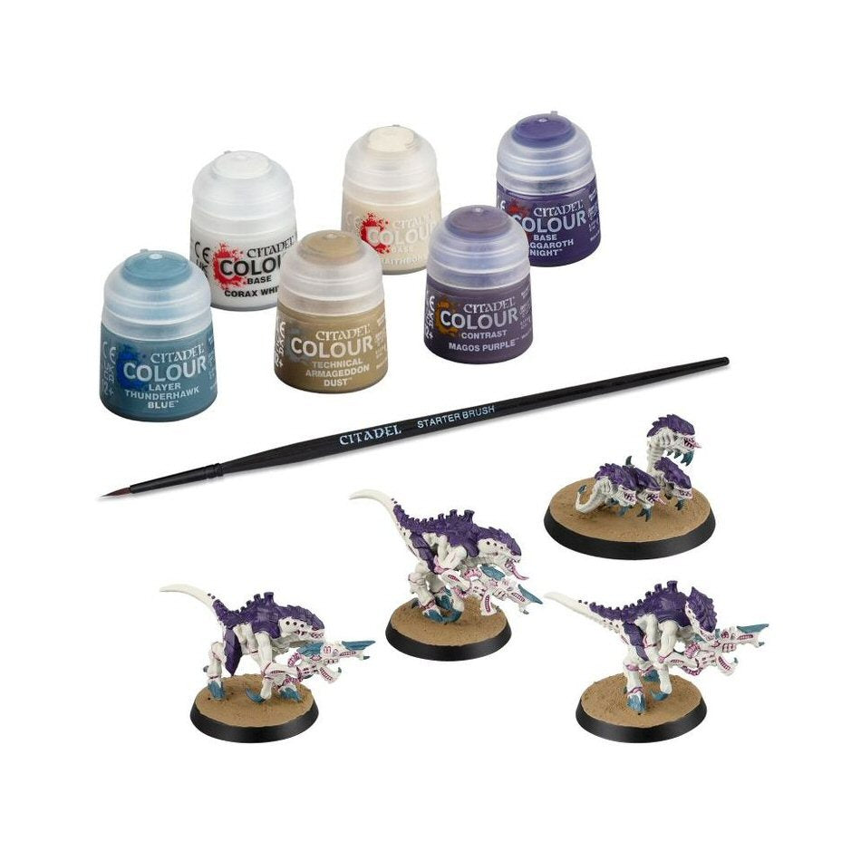 Warhammer 40,000: Tyranids: Termagants and Ripper Swarm + Paints Set (60-13) Warhammer 40,000 FoneFunShop