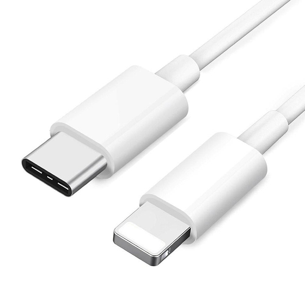 Budi USB-C To 8Pin Cable For iPhone 1M White Cable FoneFunShop
