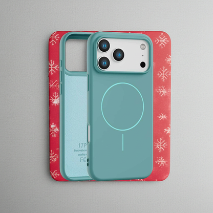 Magnetic Case for iPhone 17 Pro Max - Compatible with MagSafe - Shockproof Green Case Cover FoneFunShop