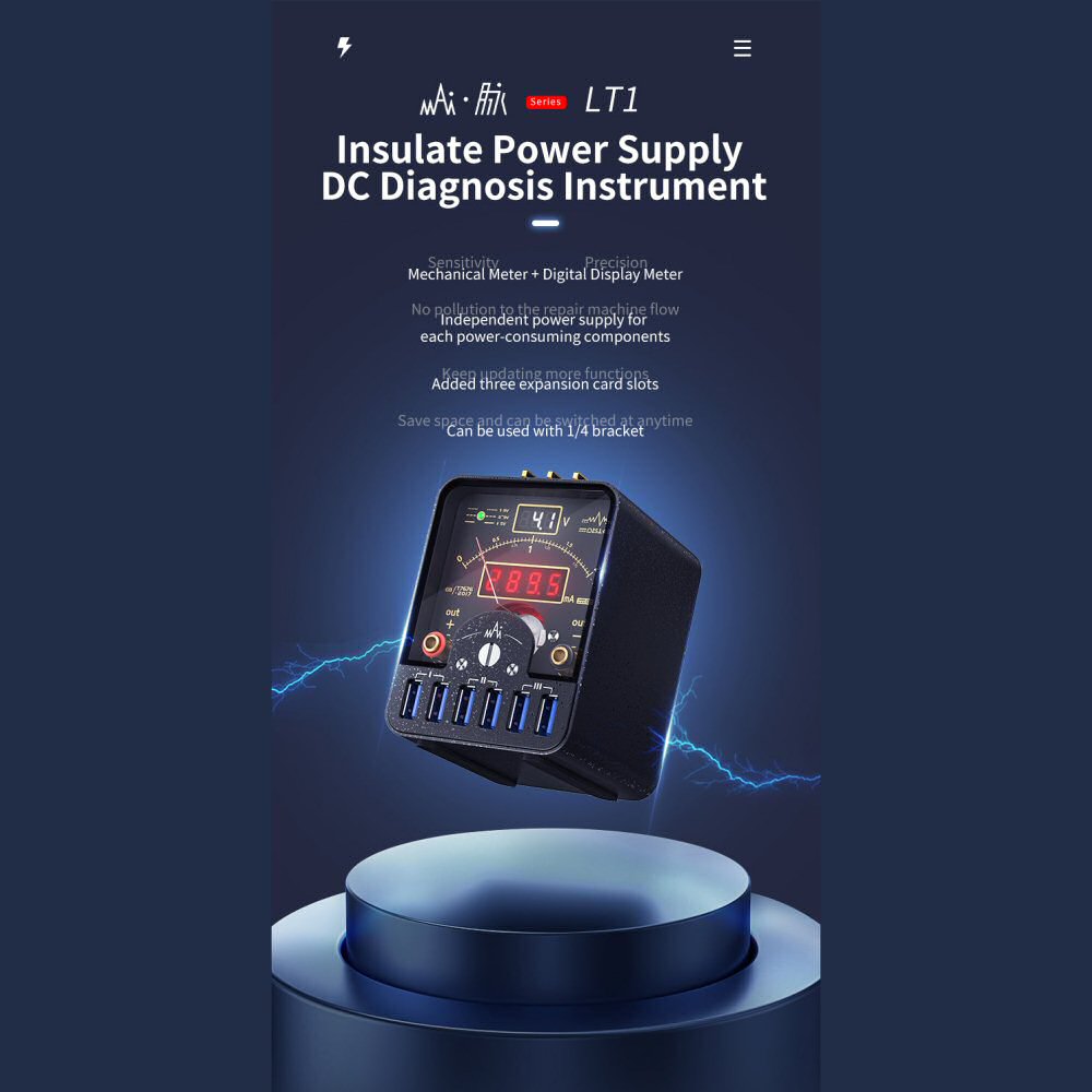 DC Power Supply Qianli LT1 Insulate Phone Diagnosis Instrument inc 2 Expansions Qianli FoneFunShop